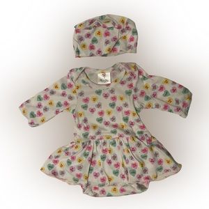 NWT MAD SKY Skirted Onesie w/ Hat 12M